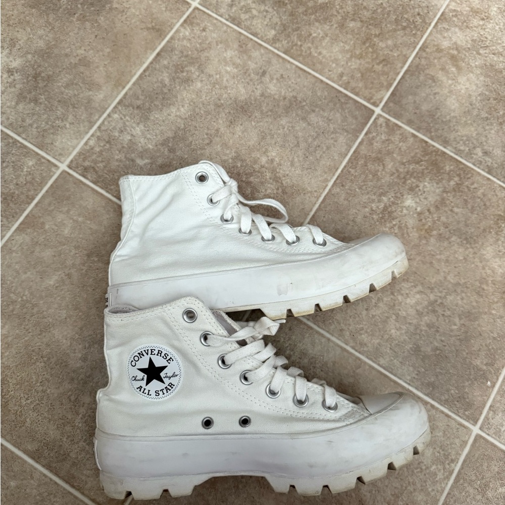 Converse White Canvas High-Tops